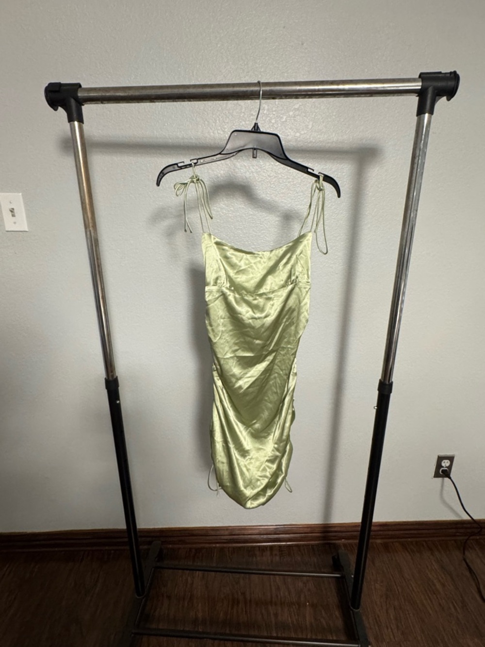 Princess Polly Satin Mini Dress in Light Green